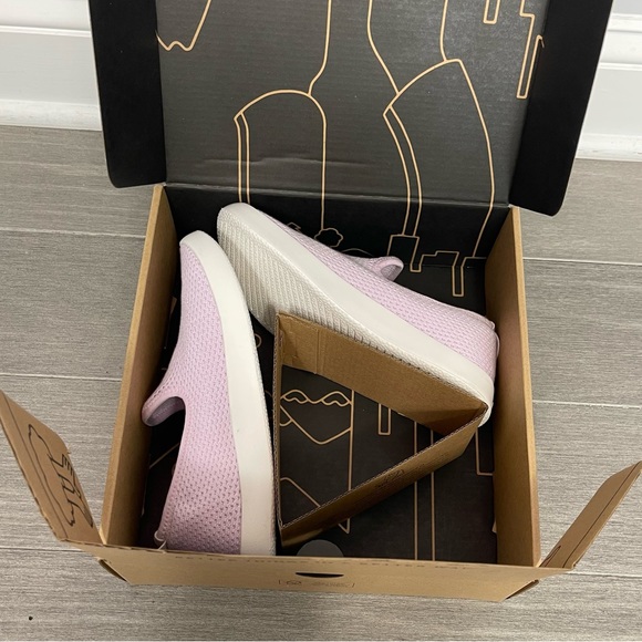 Allbirds Tree Lounger Lilac White Slip On Sneakers Lightweight Sustainable Shoes - Picture 9 of 11